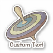 Spinning Top Aufkleber (Vorderseite)