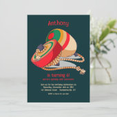 Spinning Top Einladung (Stehend Vorderseite)