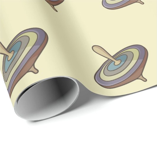 Spinning Top Geschenkpapier (Rolleneckpunkt)