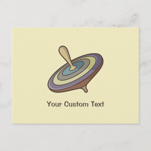 Spinning Top Postkarte (Vorderseite)