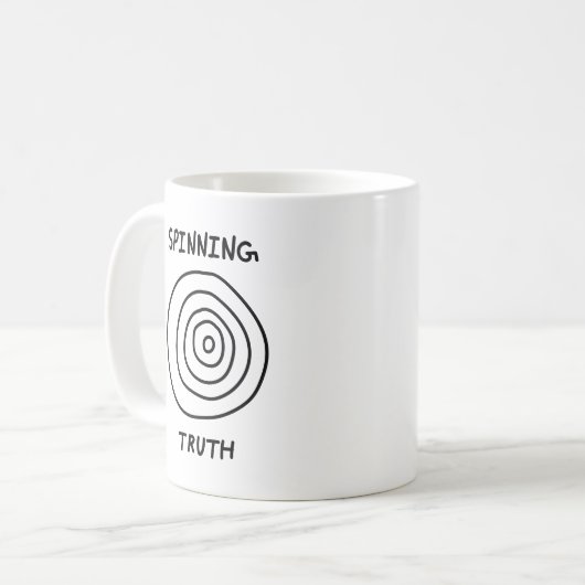 Spinning Truth Kaffeetasse (Vorderseite Links)