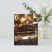 Spinning Vinyl Postkarte (Stehend Vorderseite)