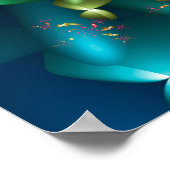 Spinning Wave-Fraktal Poster (Ecke)