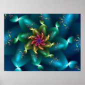 Spinning Wave-Fraktal Poster (Vorne)