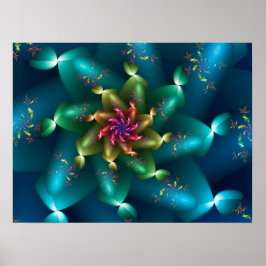 Spinning Wave-Fraktal Poster