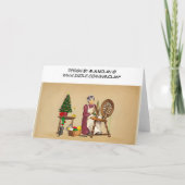 Spinning Wheel Weihnachtskarte Feiertagskarte (Rückseite)