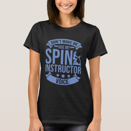 Spinning Wheel Workout Bike Fitness Exercise 4 T-Shirt (Vorderseite)