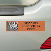 SPINNINGWHEEL, SPINNER TUN ES MIT EINER DREHUNG! AUTOAUFKLEBER (Auf Auto)