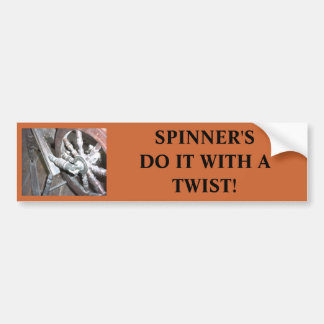 SPINNINGWHEEL, SPINNER TUN ES MIT EINER DREHUNG! AUTOAUFKLEBER