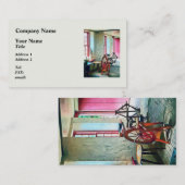 Spinnrad in der Nähe des Fensters Visitenkarte (Vorne/Hinten)