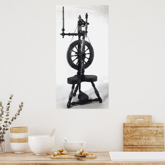 Spinnrad Poster (Küche)