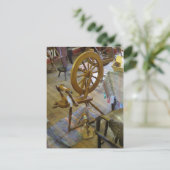 Spinnrad Postkarte (Stehend Vorderseite)