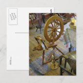 Spinnrad Postkarte (Vorne/Hinten)