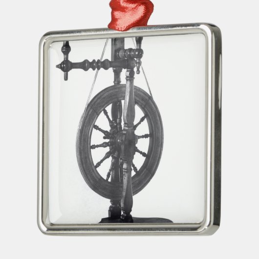 Spinnrad Silbernes Ornament (Links)