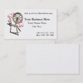 Spinnrad Visitenkarte (Vorne/Hinten)