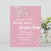 Spinnweben und weiße Spinnen zum Hochzeitsempfang Einladung (Stehend Vorderseite)