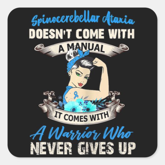 Spinocerebellar Ataxia kommt nicht mit Quadratischer Aufkleber (Vorderseite)