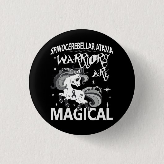 Spinocerebellar Ataxia Warrier Awareness Ribbon SC Button (Vorderseite)