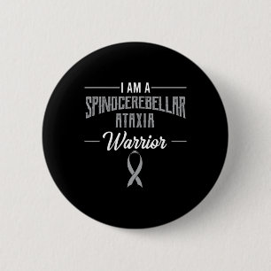 Spinocerebellar Ataxia Warrier Awareness Ribbon SC Button