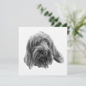 Spinone-Abendessen-Einladung Einladung (Stehend Vorderseite)