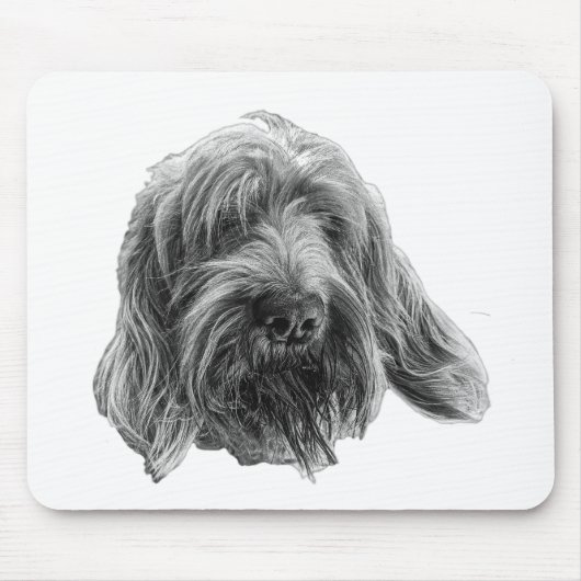 Spinone-Arbeitswiese Mousepad (Vorne)