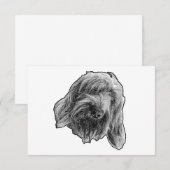 Spinone Art Dankeschön Dankeskarte (Vorne/Hinten)