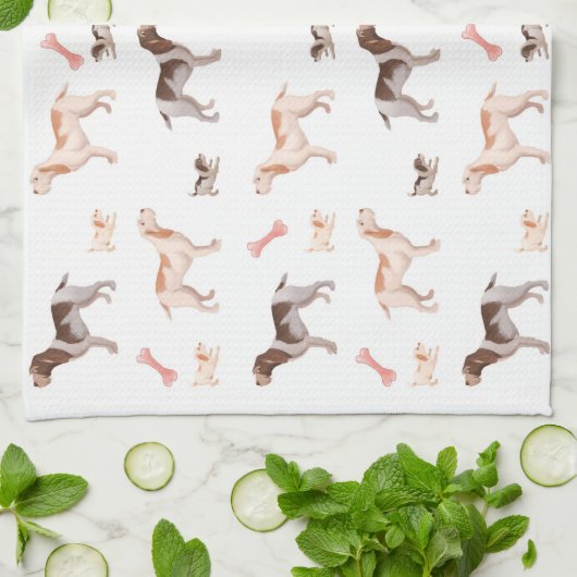 Spinone Geschirrtuch (Gefaltet)