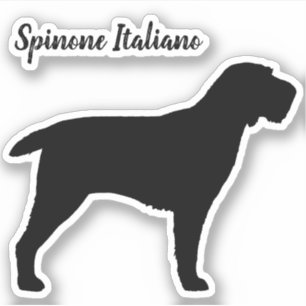 Spinone Italiano Dog Silhouette Vinyl Sticker
