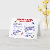 SPINONE ITALIANO Eigentums-Gesetze 2 Karte (Gelbe Blume)