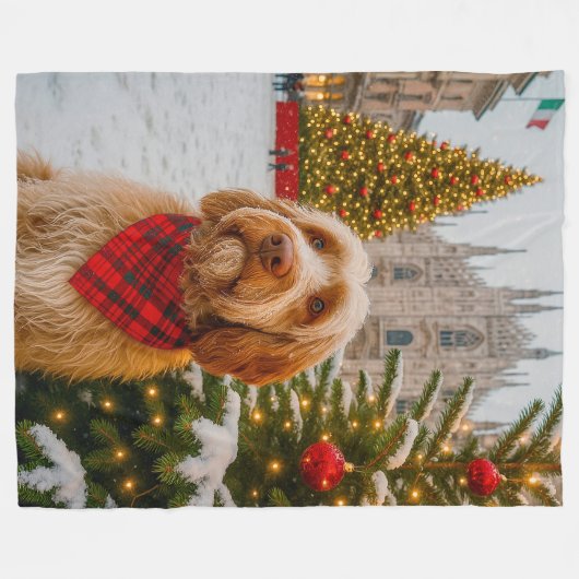 Spinone Italiano  Fleecedecke (Vorderseite (Horizontal))