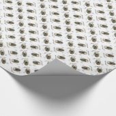 Spinone Italiano Geschichtsdesign Geschenkpapier (Ecke)