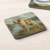 Spinone Italiano Getränkeuntersetzer (Linke Seite)