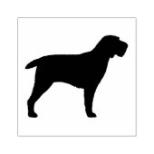 Spinone Italiano Hunde Silhouette Gummistempel (Prägung)