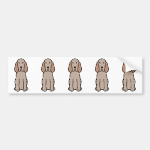 Spinone Italiano HundeCartoon Autoaufkleber