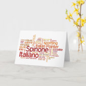 Spinone Italiano Karte (Gelbe Blume)