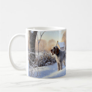 Spinone Italiano Lass es schneien Weihnachten Kaffeetasse