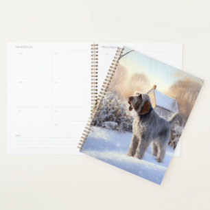 Spinone Italiano Lass es schneien Weihnachten Planer