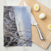 Spinone Italiano lassen es Schnee Weihnachten Geschirrtuch (Viertel Falte)