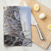 Spinone Italiano lassen es Schnee Weihnachten Geschirrtuch (Viertel Falte)