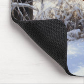 Spinone Italiano lassen es Schnee Weihnachten Mousepad (Ecke)