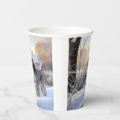 Spinone Italiano lassen es Schnee Weihnachten Pappbecher (Rechts)