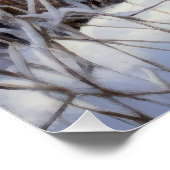 Spinone Italiano lassen es Schnee Weihnachten Poster (Ecke)