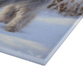 Spinone Italiano lassen es Schnee Weihnachten Schneidebrett (Ecke)