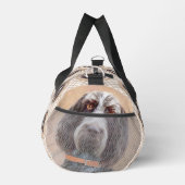 Spinone Italiano Malerei Braun Rasen Niedlicher Hu Duffle Bag (Rechts)