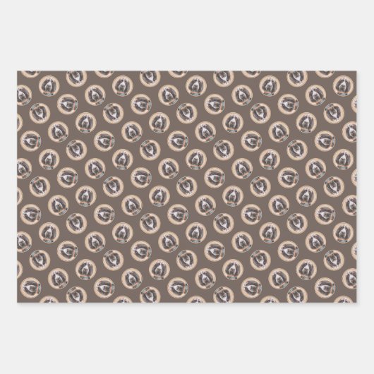 Spinone Italiano Malerei Braun Rasen Niedlicher Hu Geschenkpapier Set (Vorderseite 3)