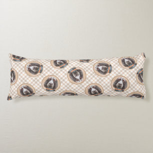 Spinone Italiano Malerei Braun Rasen Niedlicher Hu Seitenschläferkissen