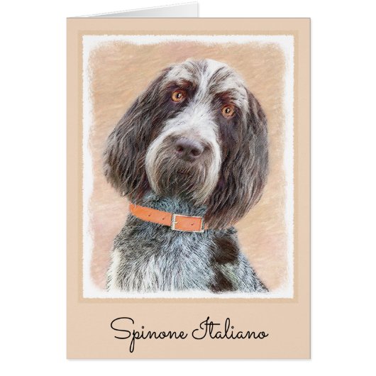 Spinone Italiano Malerei - Niedliche Original Dog  (Vorne)