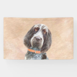 Spinone Italiano Malerei - Niedliche Original Dog Banner