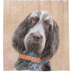 Spinone Italiano Malerei - Niedliche Original Dog Duschvorhang