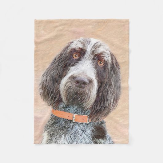 Spinone Italiano Malerei - Niedliche Original Dog  Fleecedecke (Vorderseite)